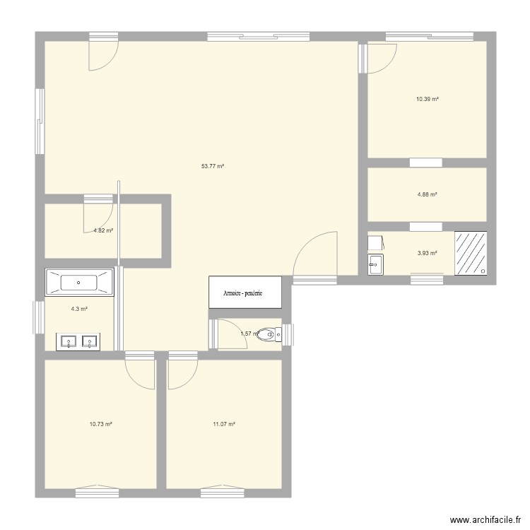 maison 2. Plan de 0 pièce et 0 m2