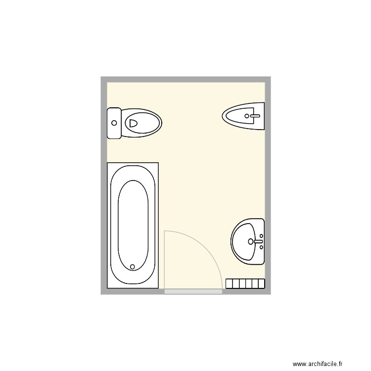 Sdb Bouffaut. Plan de 0 pièce et 0 m2