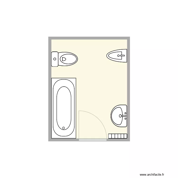 Sdb Bouffaut. Plan de 