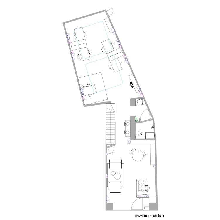 AXA plan etat projeté 1. Plan de 4 pièces et 88 m2