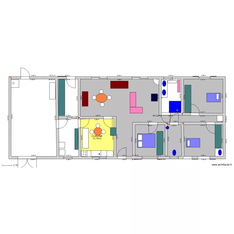 maison simple aménagé. Plan de maison simple aménagé. Plan de