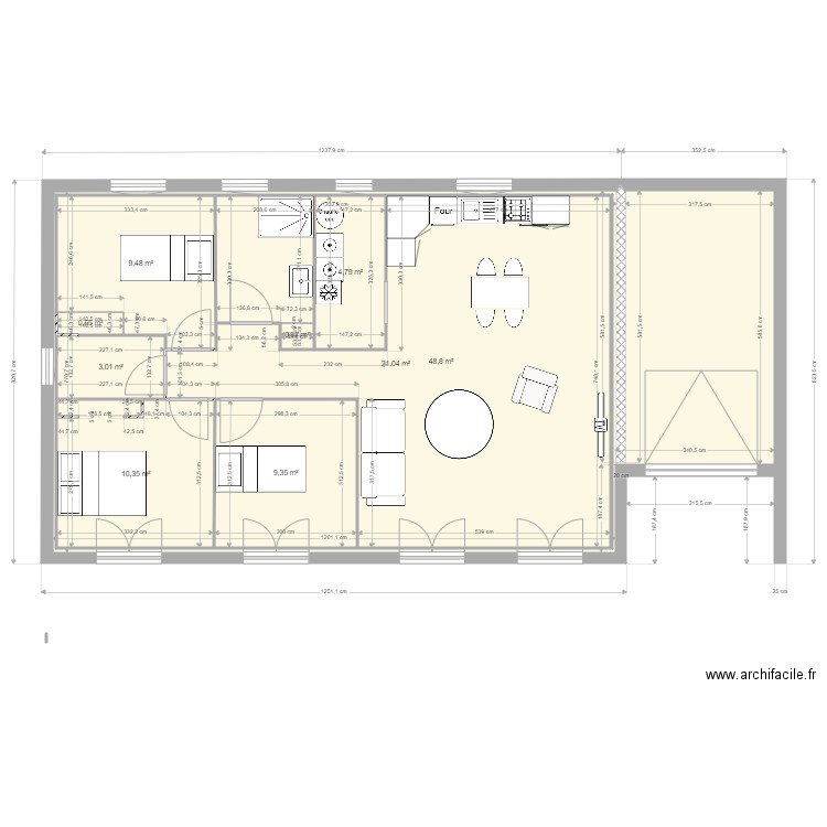 Perso 3  90M2. Plan de 9 pièces et 198 m2