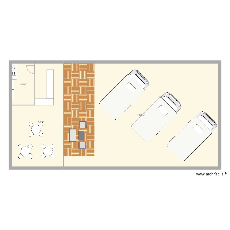 Stand. Plan de 0 pièce et 0 m2