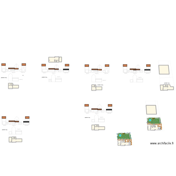 Maison Initial. Plan de 36 pièces et 684 m2