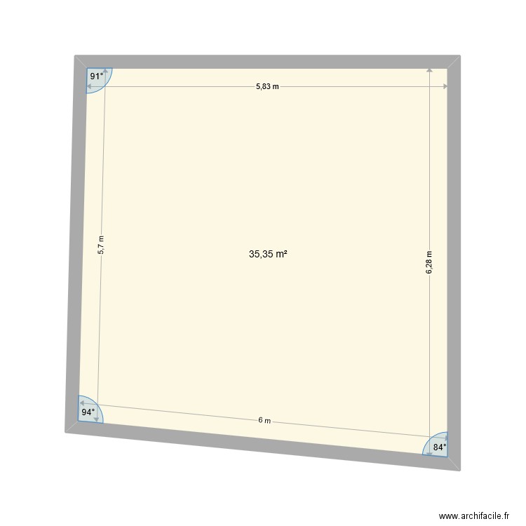 terrasse cote rèel. Plan de 0 pièce et 0 m2