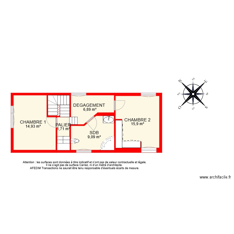 BI 6871 ETAGE . Plan de 0 pièce et 0 m2