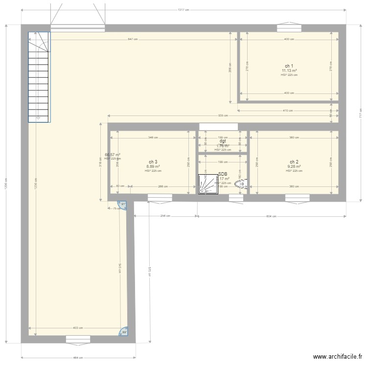 Maison AChazelat. Plan de 0 pièce et 0 m2