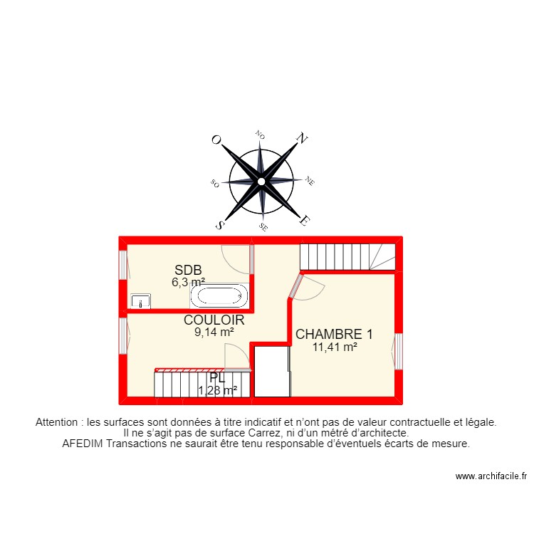 BI 18448 - . Plan de 26 pièces et 141 m2