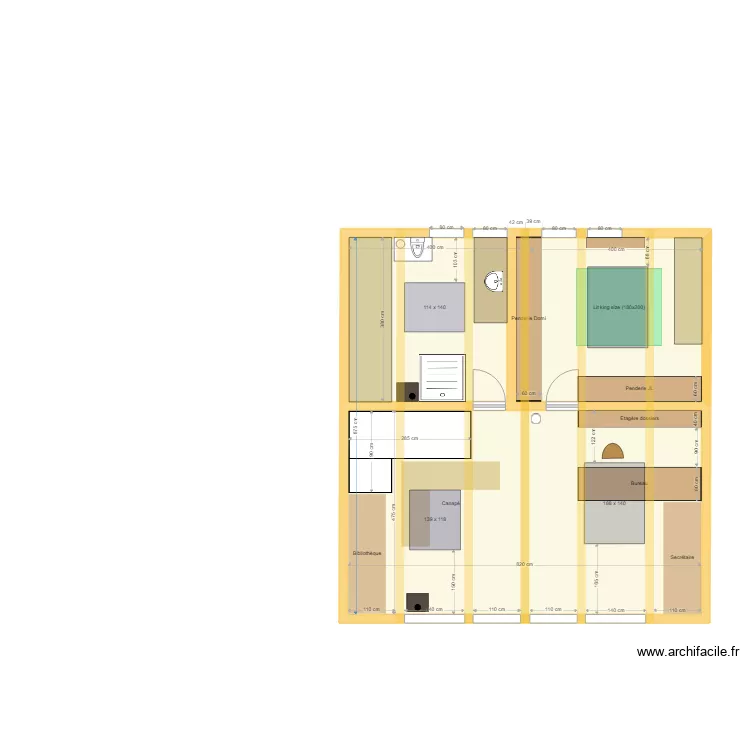 Manteyer 25. Plan de 6  et 143 m²