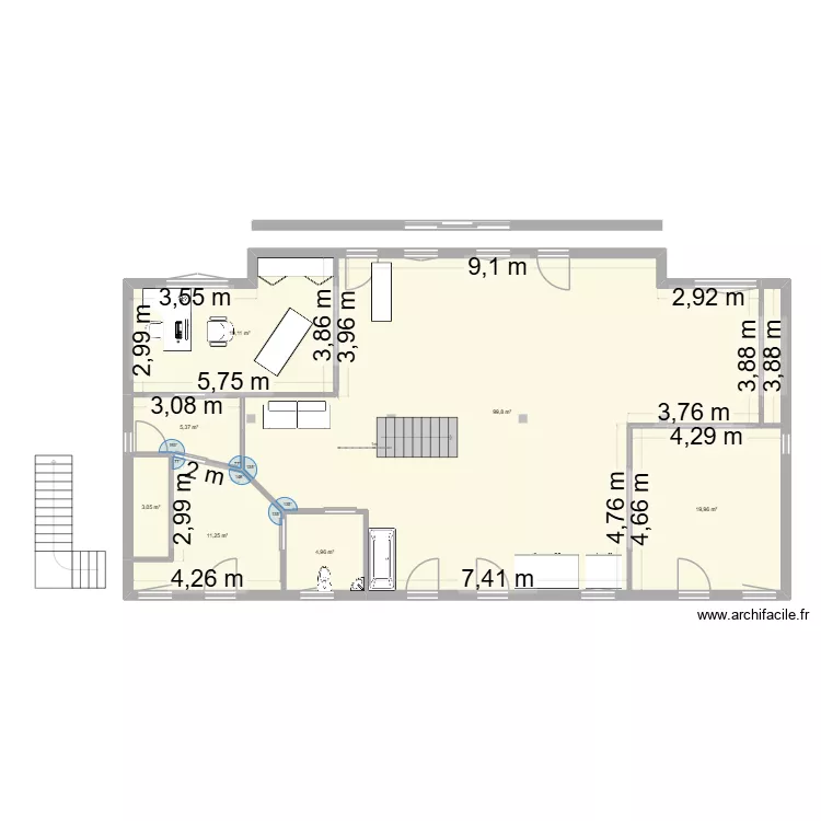 Plan segundo. Plan de 8 et 166 m² Plan segundo. Plan de 8 et 166 m²