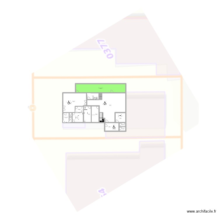 91 MONTGERON Projet 13 Mercure V 051022 Esp1. Plan de 17 pièces et 250 m2