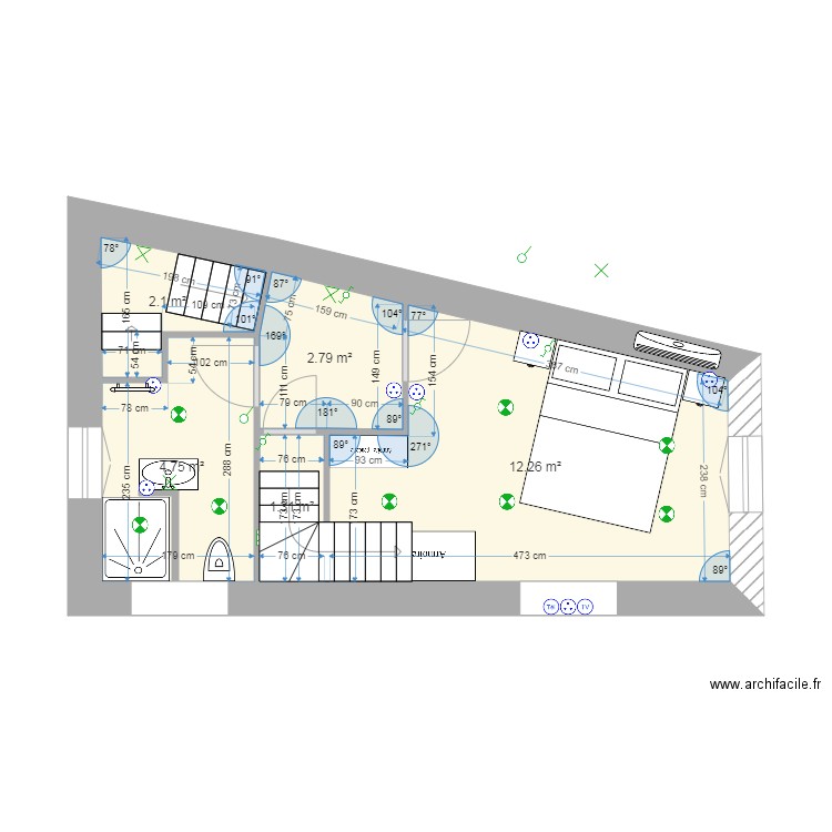 lea. Plan de 0 pièce et 0 m2