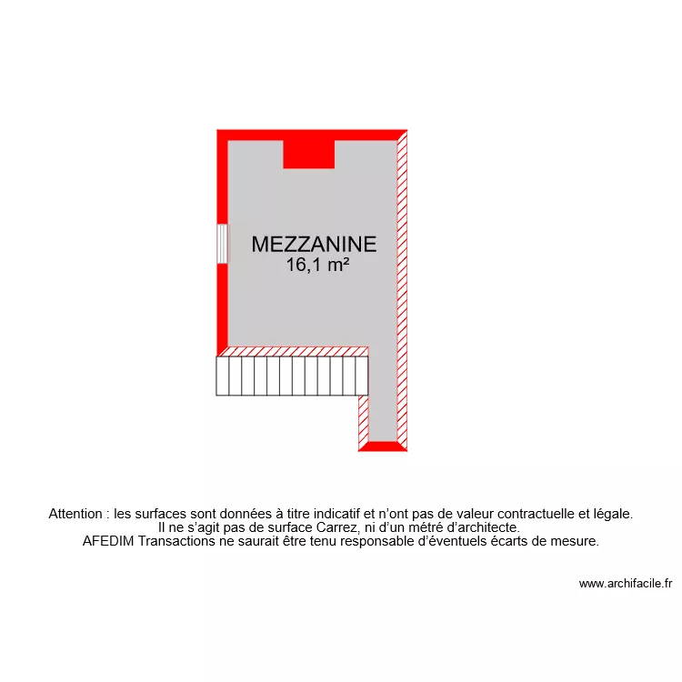 BI 8234 MEZZANINE . Plan de 