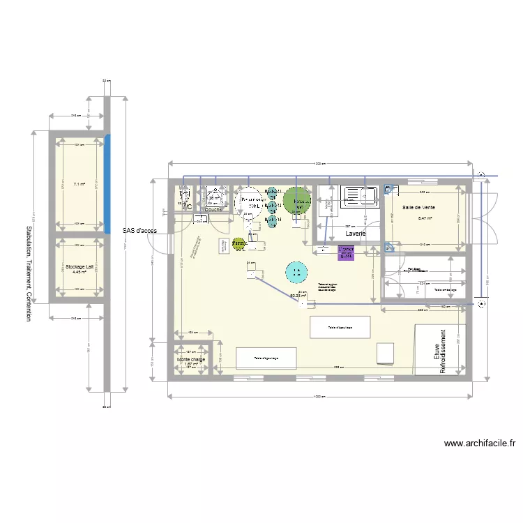 Laiterie vers 3 9. Plan de 
