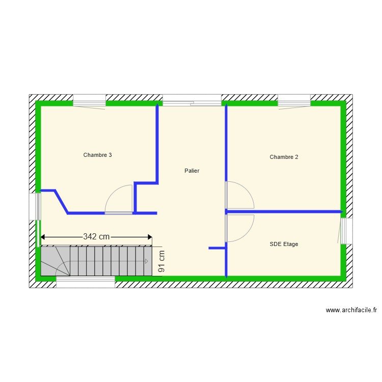 Base étage. Plan de 0 pièce et 0 m2