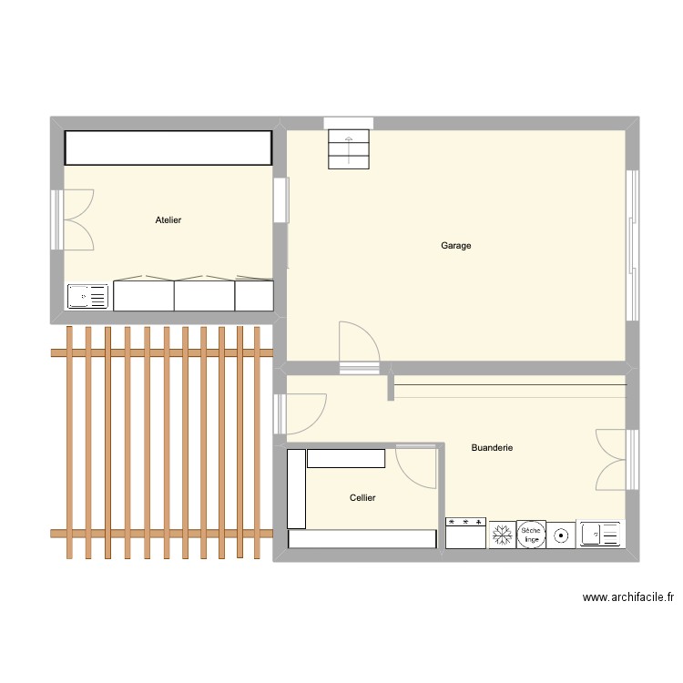 Lamalou Bas meublé. Plan de 0 pièce et 0 m2