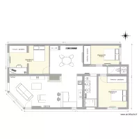 Maison L&eacute;ognan Plan &eacute;lectricit&eacute; chauffage chambres