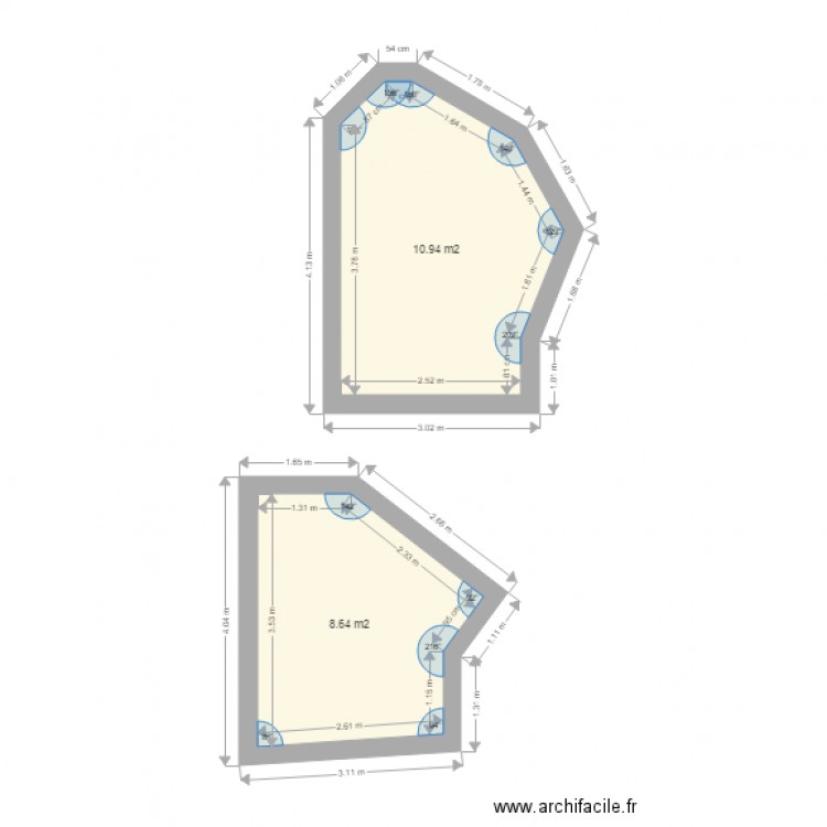 serpette. Plan de 0 pièce et 0 m2