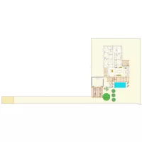 Maison avec cloison 2m35 cuisine &agrave; droite