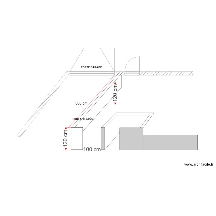 PETERSEN mur allee garage. Plan de 0 pièce et 0 m2