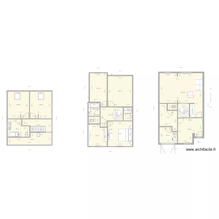 maison la madeleine V5. Plan de 