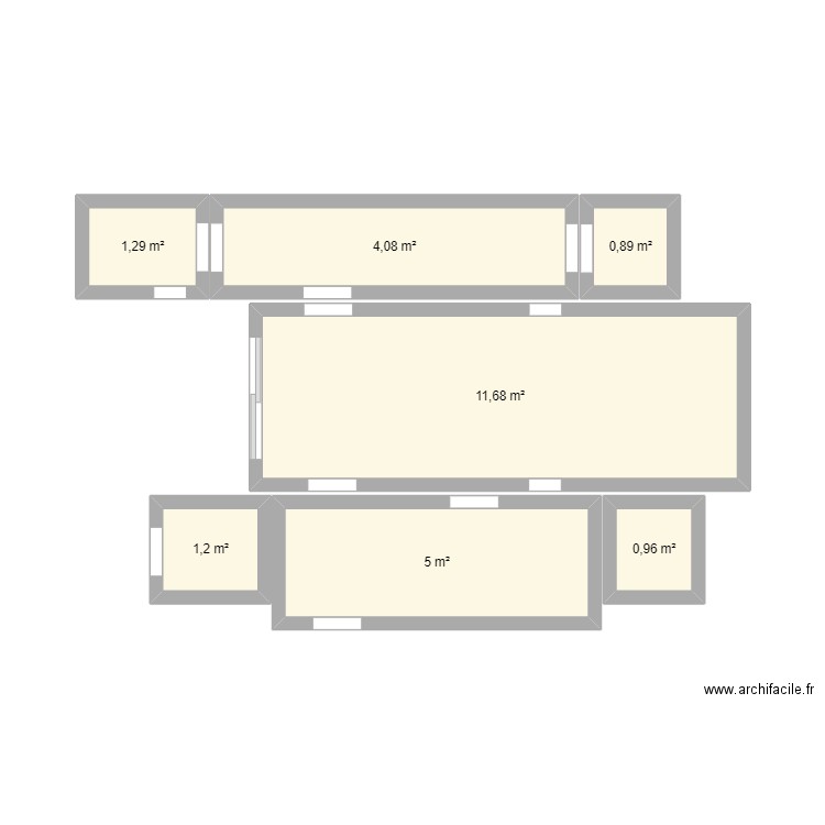 SITE T/VE. Plan de 7 pièces et 25 m2