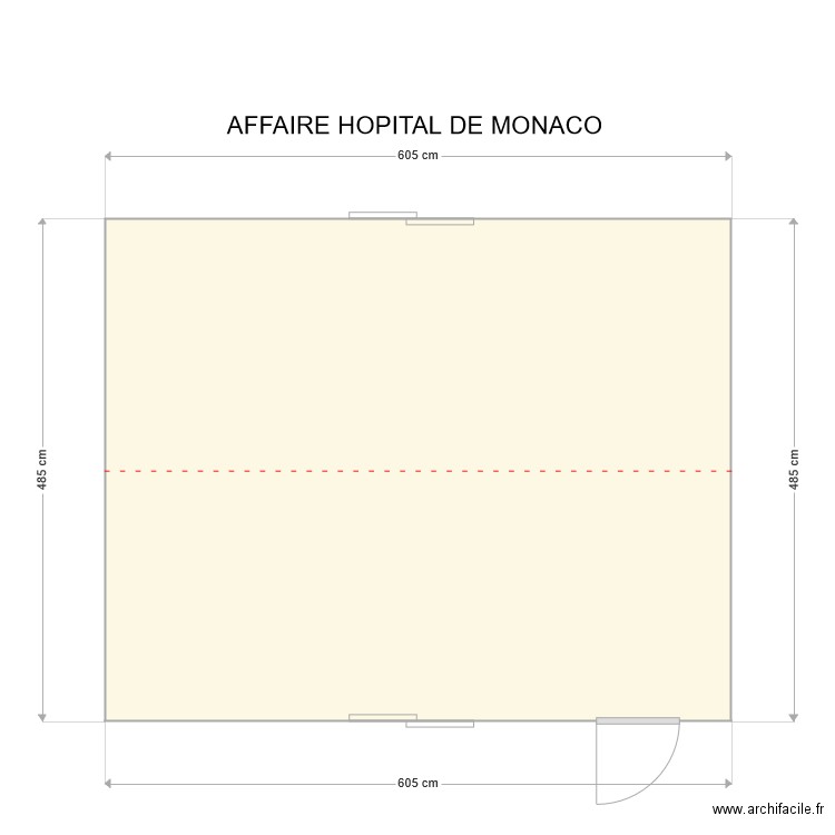 AFFAIRE HOPITAL DE MONACO. Plan de 0 pièce et 0 m2