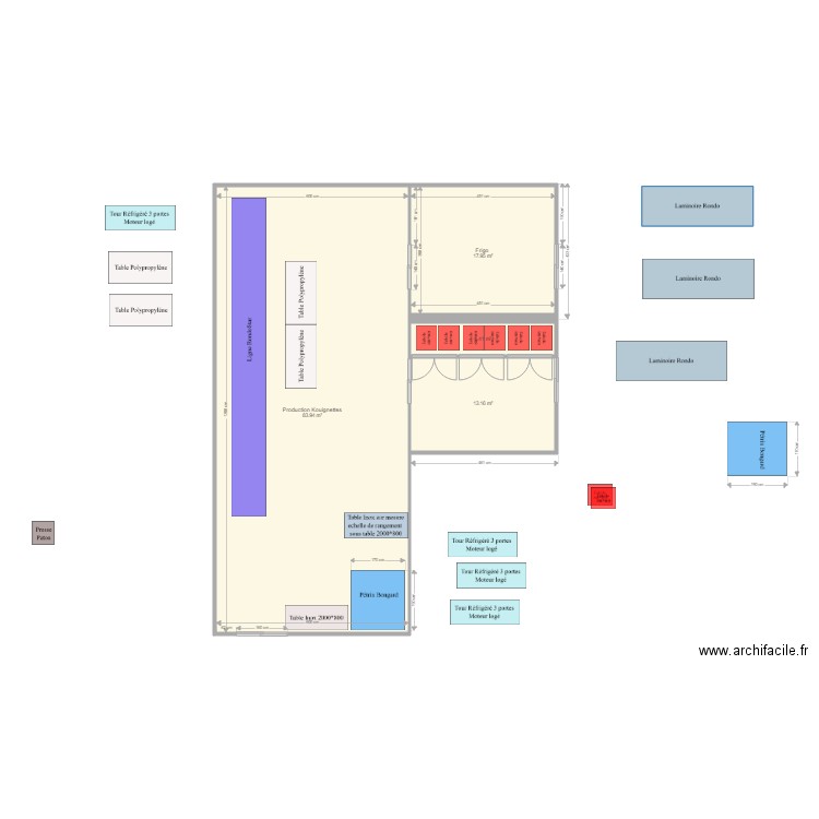 Projet Kouignettes ter. Plan de 4 pièces et 119 m2