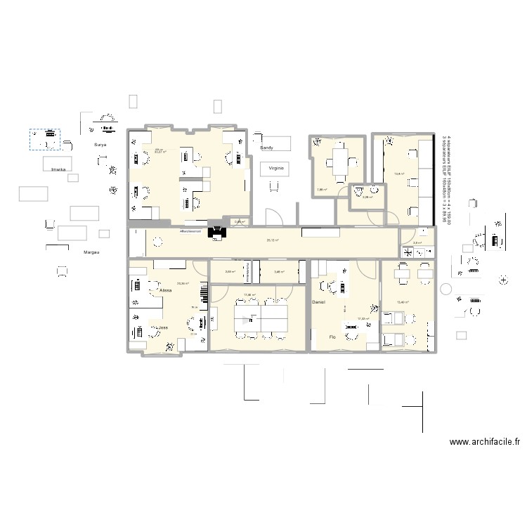 midi 10 2023 v3.4. Plan de 15 pièces et 158 m2