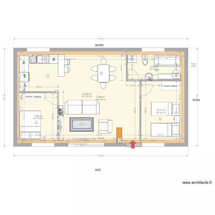 Ecurie RDC Pinceloup Option4. Plan de 