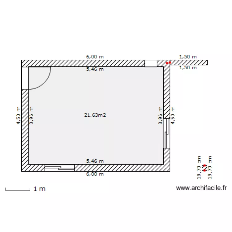 poolhouse 6*4,50. Plan de poolhouse 6*4,50. Plan de