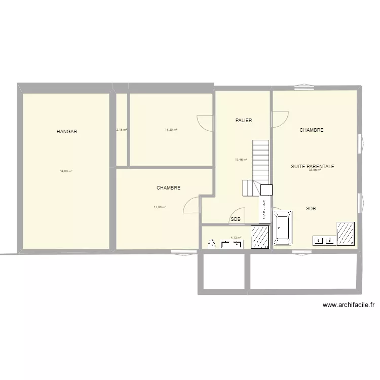 1er &eacute;tage PLAN. Plan de 