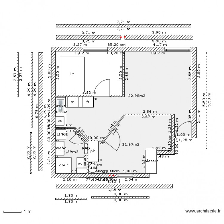 Plan. Plan de 0 pièce et 0 m2