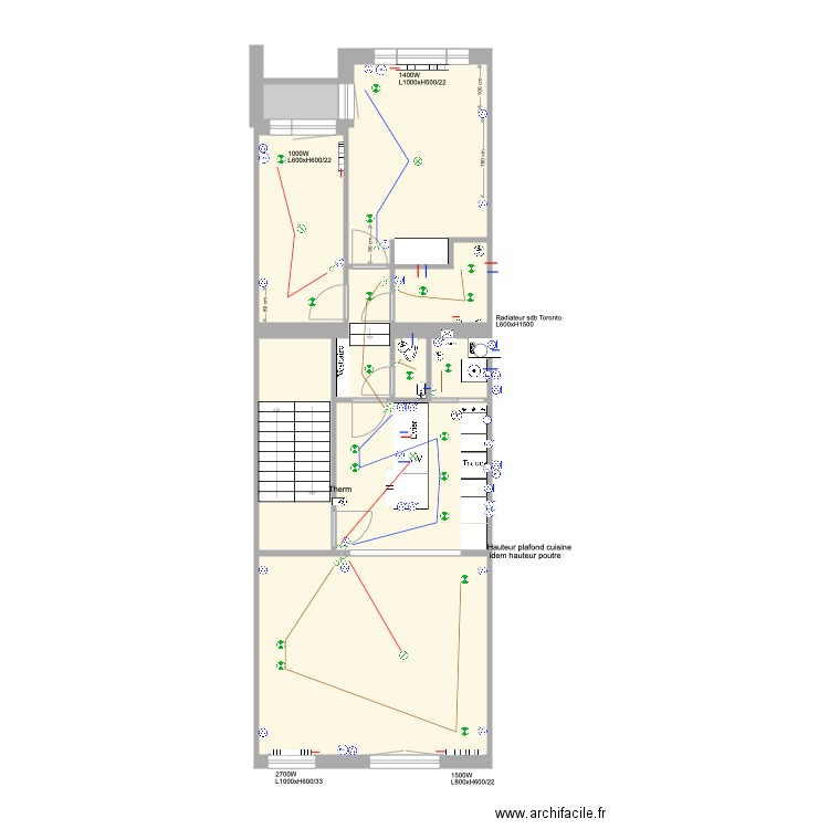 Sceptre Rez1Eau Elec Chauffage. Plan de 0 pièce et 0 m2