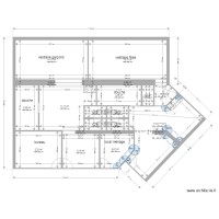 plan existant du Dojo vestiaires filles et garçons