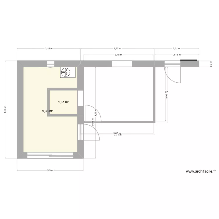 PLAN garage. Plan de 2 et 11 m² PLAN garage. Plan de 2 et 11 m²
