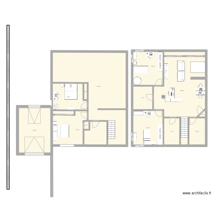 11 Kamouraska SS. Plan de 14 pièces et 226 m2