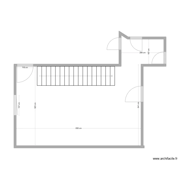 hall etage. Plan de 