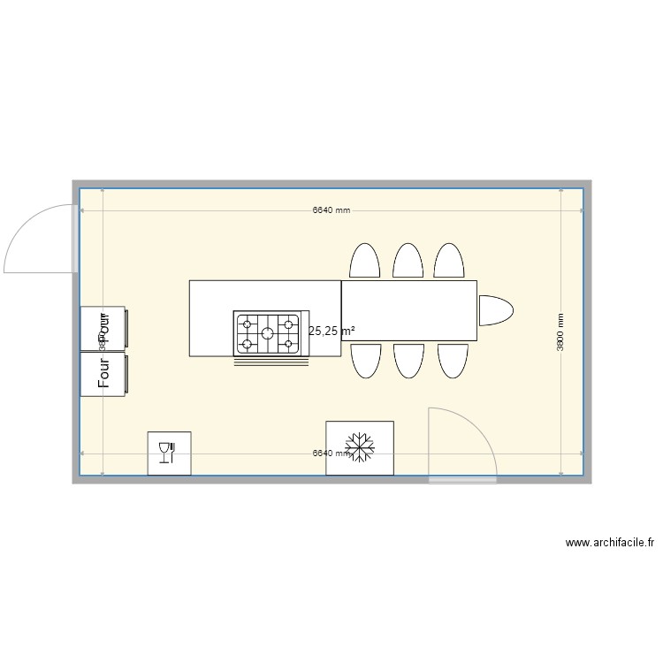 Cuisine. Plan de 0 pièce et 0 m2