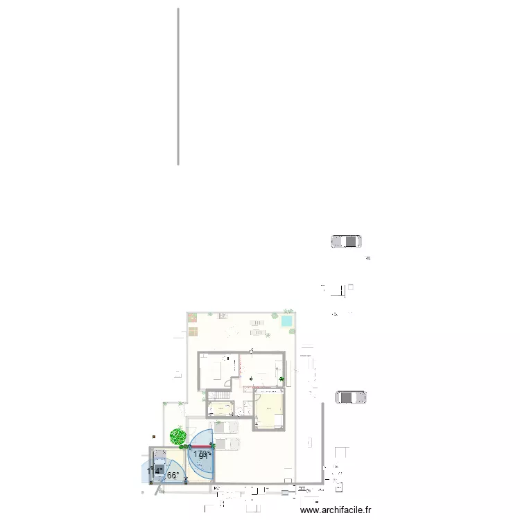 LISTO vide salon. Plan de 