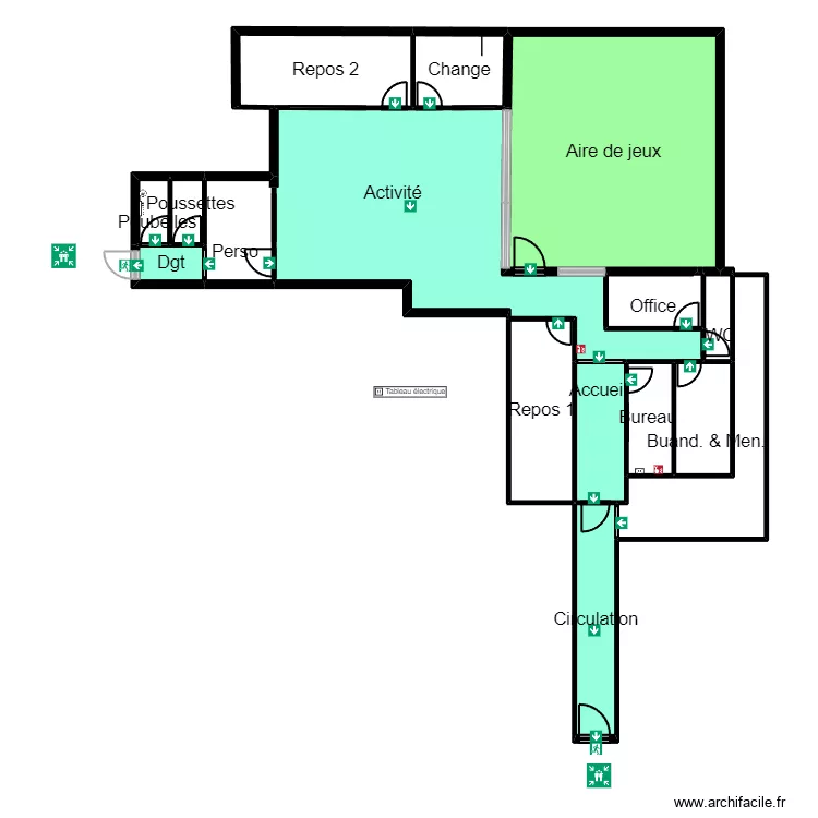 93 Aubervilliers Motte Projet JORDAN V JR. Plan de 