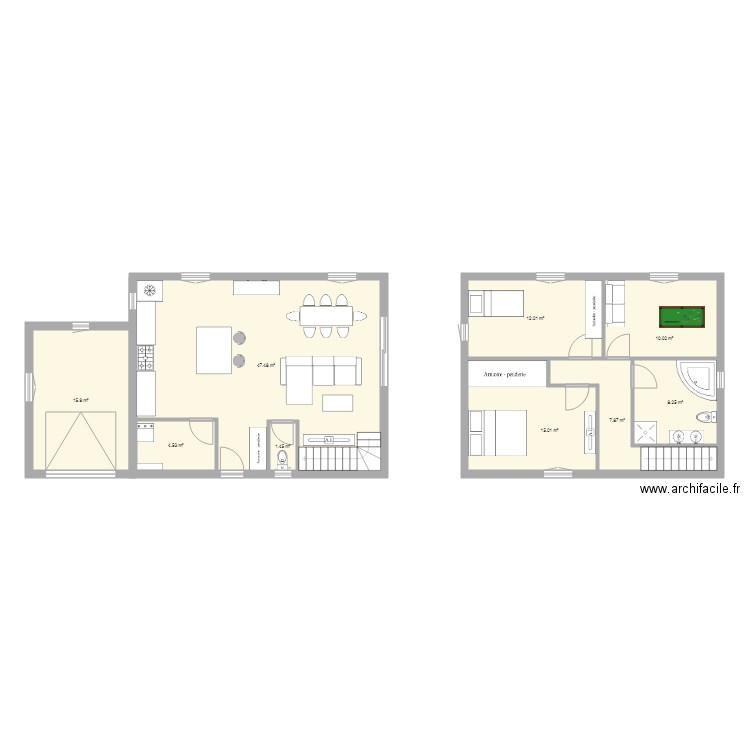 maison fini. Plan de 0 pièce et 0 m2
