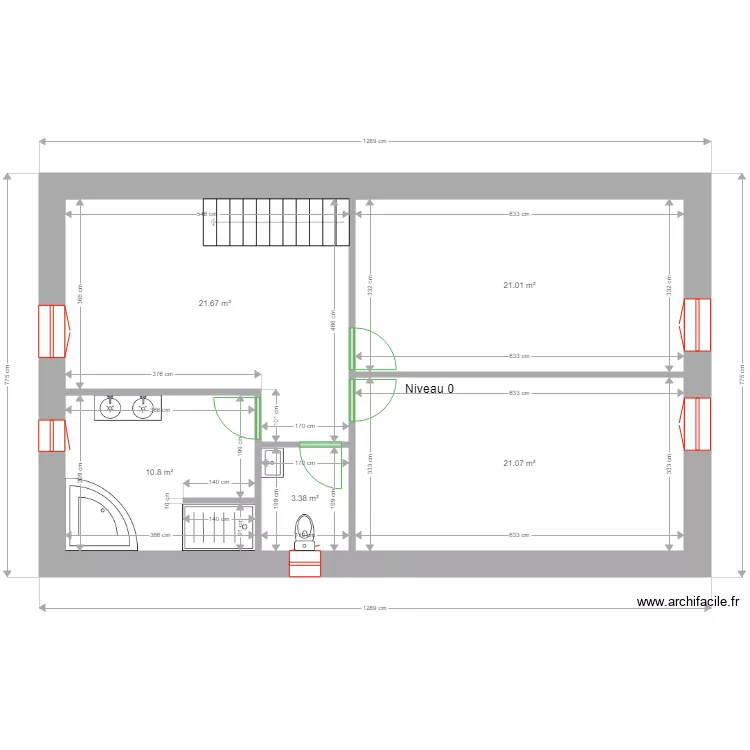 PLASSERAUD &eacute;tage. Plan de 