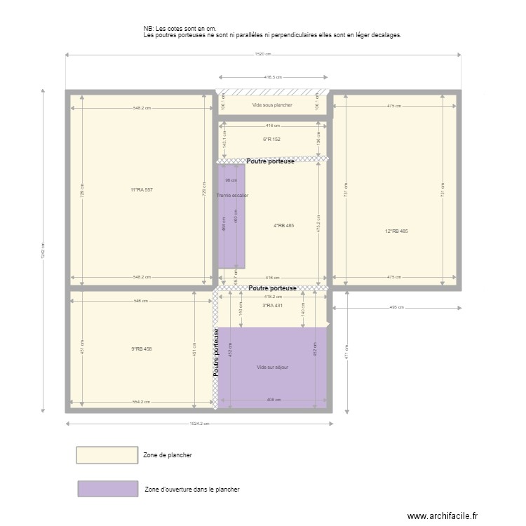 Plan commande plancher étage. Plan de 0 pièce et 0 m2