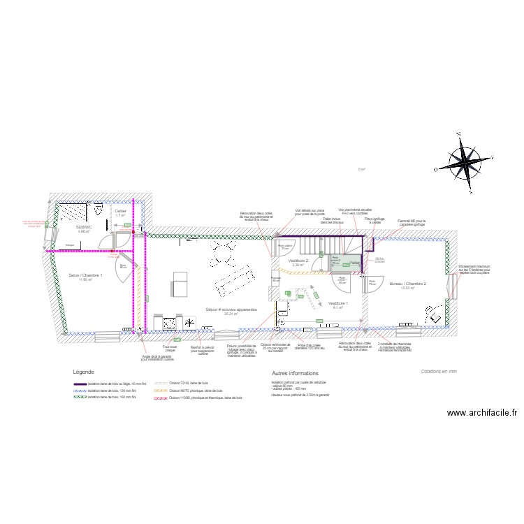 Etage principal definitif v3. Plan de 0 pièce et 0 m2