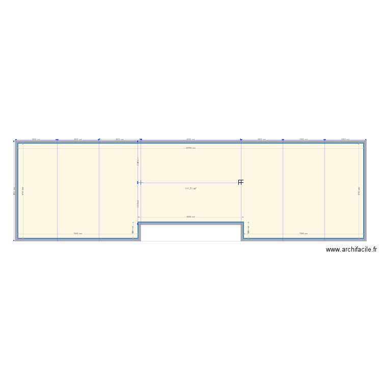 mmmm3. Plan de 1 pièce et 112 m2