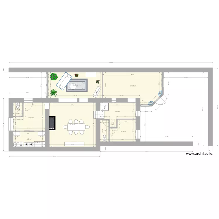 BOURBERAIN 5. Plan de 
