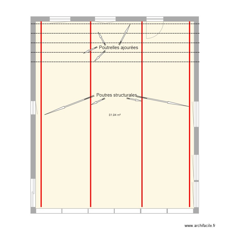 210227 POUTRELLES CHALET 01. Plan de 0 pièce et 0 m2