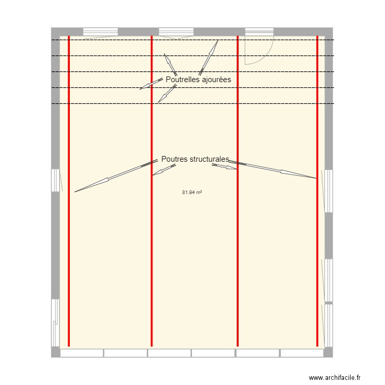 210227 POUTRELLES CHALET 01. Plan de 0 pièce et 0 m2