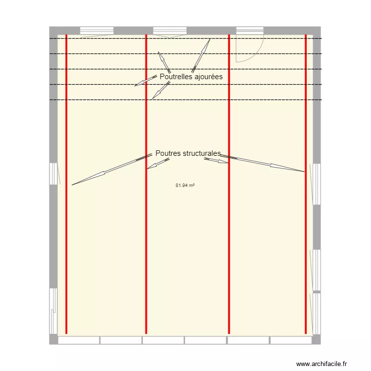 210227 POUTRELLES CHALET 01. Plan de 